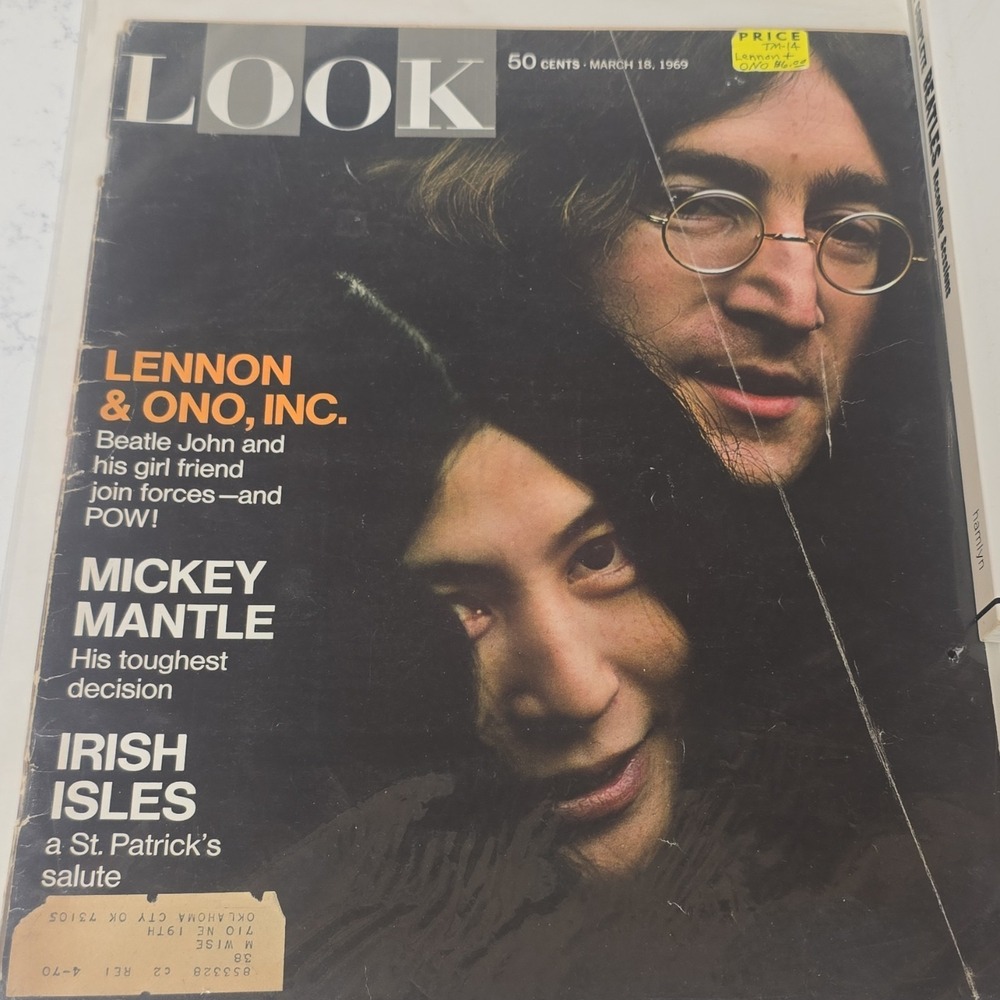Lennon & Ono Look Magazine 1969 Original